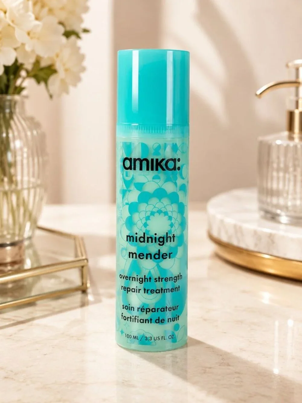 Amika Midnight Mender Overnight Strength Repair Treatment Mask 3.3 oz NEW